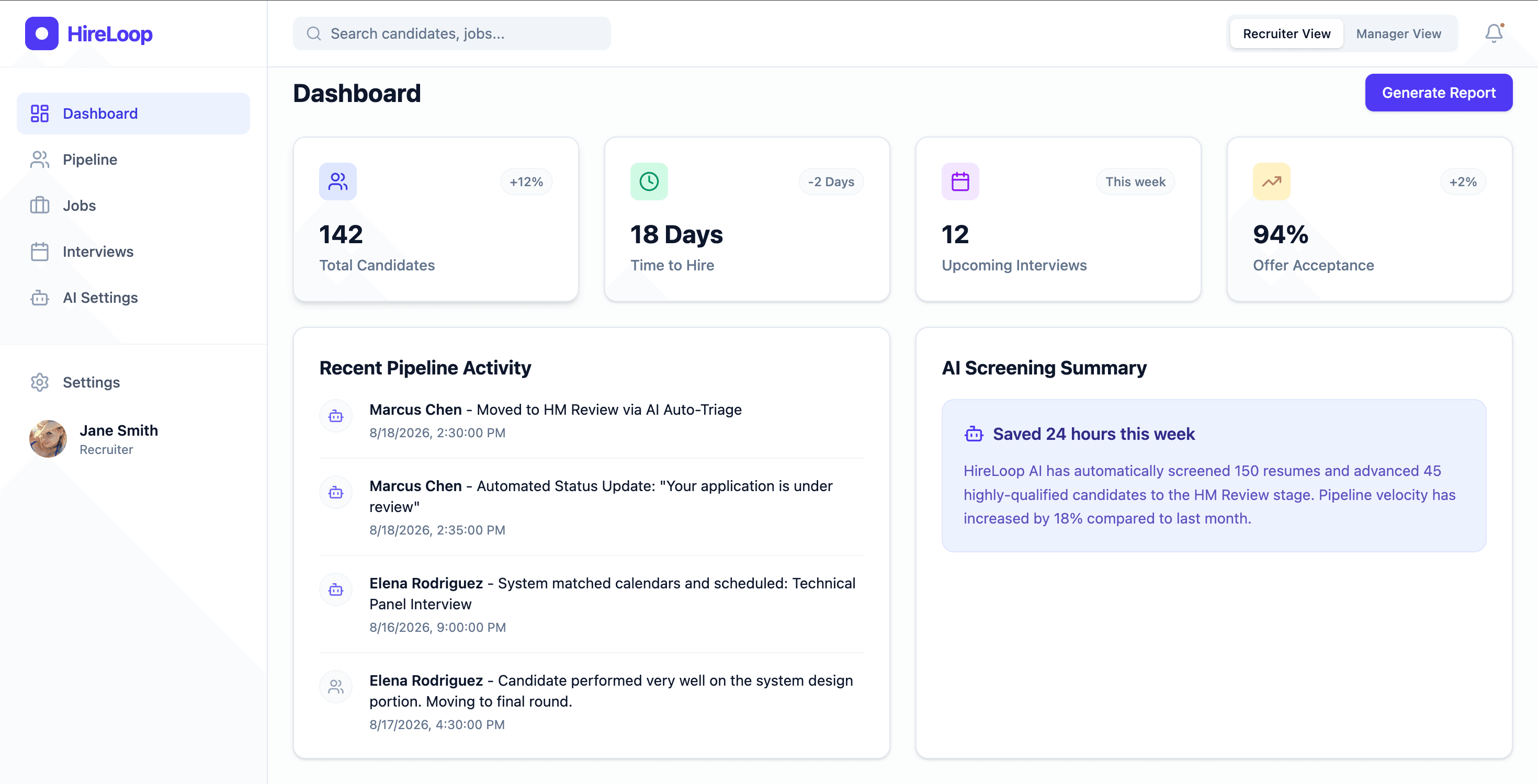 HireLoop: Recruitment workflow automation